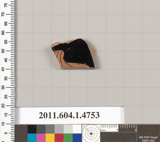 Terracotta fragment of a kylix (drinking cup)