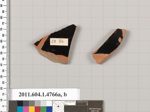 Terracotta fragments of kylikes (drinking cups)