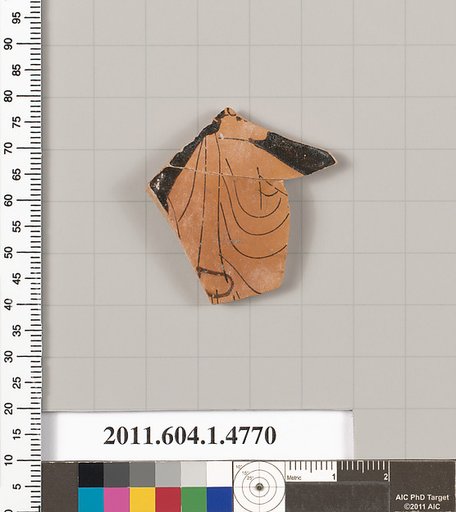 Terracotta fragment of a kylix (drinking cup)