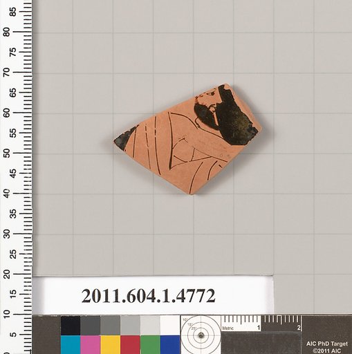 Terracotta fragment of a kylix (drinking cup)