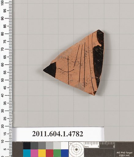 Terracotta fragment of a kylix (drinking cup)
