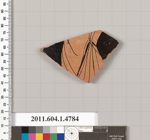Terracotta fragment of a kylix (drinking cup)