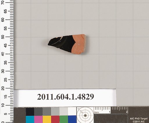 Terracotta fragment of a kylix (drinking cup)
