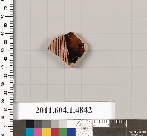 Terracotta fragment of a kylix (drinking cup)