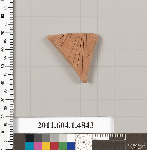 Terracotta fragment of a kylix (drinking cup)