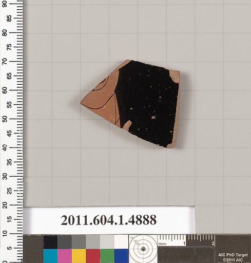 Terracotta fragment of a kylix (drinking cup)