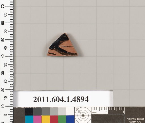Terracotta fragment of a kylix (drinking cup)