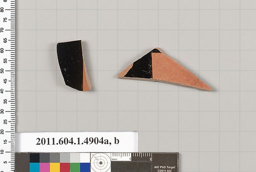 Terracotta fragments of kylikes (drinking cups)