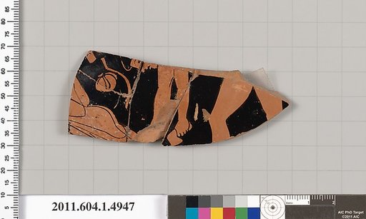 Terracotta fragment of a kylix (drinking cup)