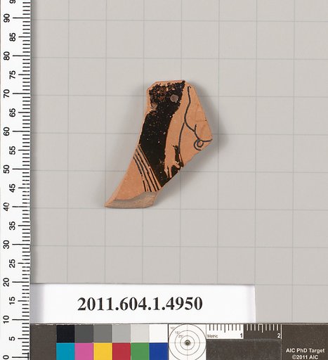 Terracotta fragment of a kylix (drinking cup)