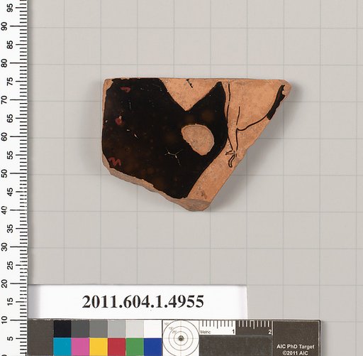 Terracotta fragment of a kylix (drinking cup)