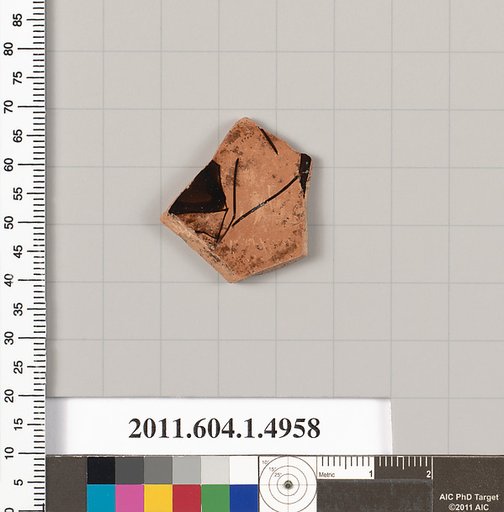 Terracotta fragment of a kylix (drinking cup)
