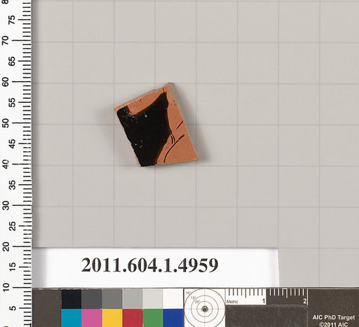 Terracotta fragment of a kylix (drinking cup)