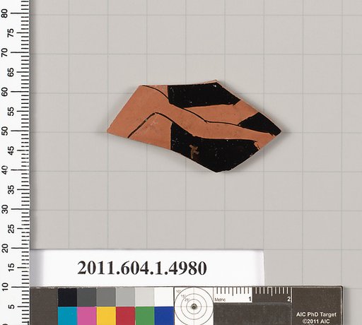 Terracotta fragment of a kylix (drinking cup)