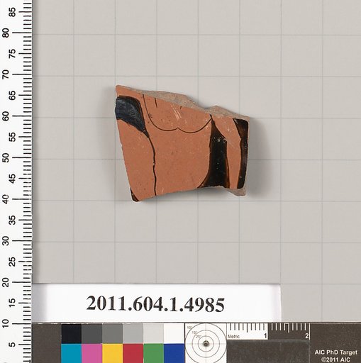 Terracotta fragment of a kylix (drinking cup)