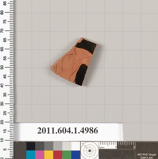 Terracotta fragment of a kylix (drinking cup)