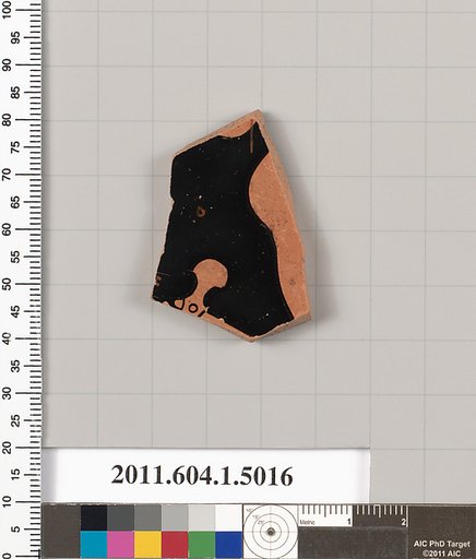 Terracotta fragment of a kylix (drinking cup)