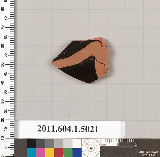 Terracotta fragment of a kylix (drinking cup)