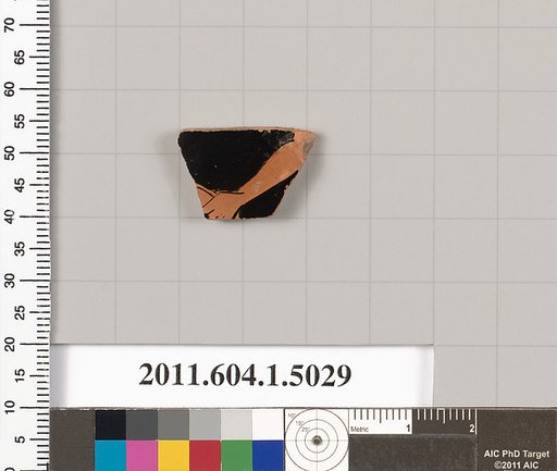 Terracotta fragment of a kylix (drinking cup)