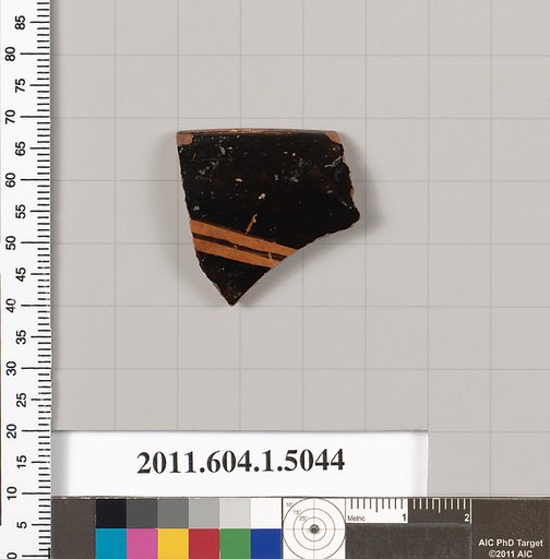 Terracotta fragment of a kylix (drinking cup)