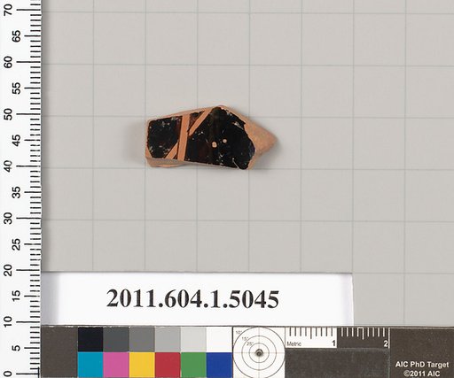 Terracotta fragment of a kylix (drinking cup)