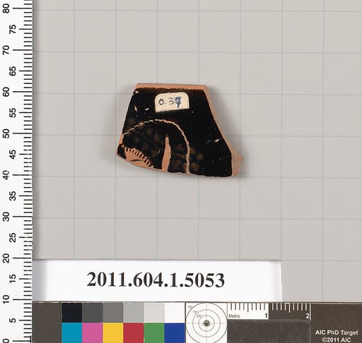Terracotta fragment of a kylix (drinking cup)
