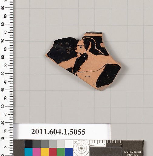 Terracotta fragment of a kylix (drinking cup)