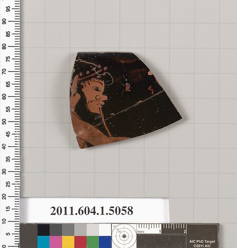 Terracotta fragment of a kylix (drinking cup)