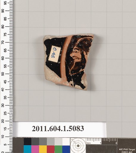 Terracotta fragment of a kylix (drinking cup)