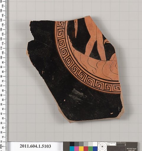Terracotta fragment of a kylix (drinking cup)