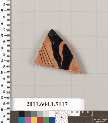 Terracotta fragment of a kylix (drinking cup)