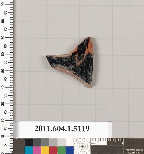 Terracotta fragment of a kylix (drinking cup)