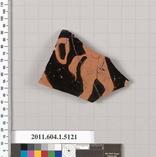 Terracotta fragment of a kylix (drinking cup)