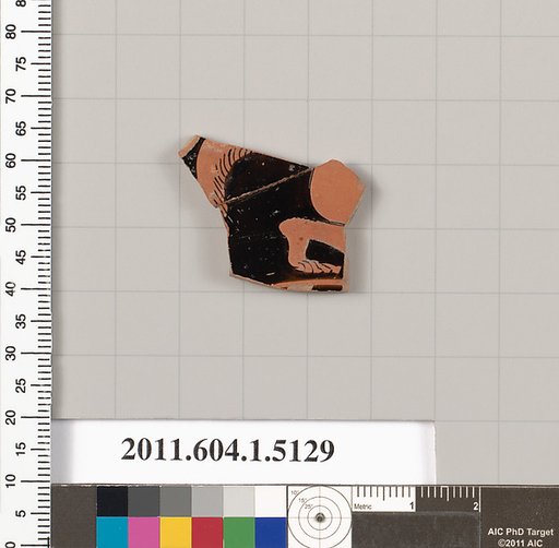 Terracotta fragment of a kylix (drinking cup)