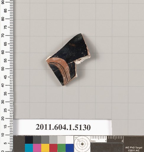 Terracotta fragment of a kylix (drinking cup)