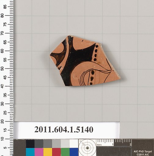 Terracotta fragment of a kylix (drinking cup)
