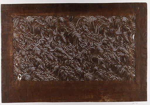Stencil with Pattern of Turbulent Water