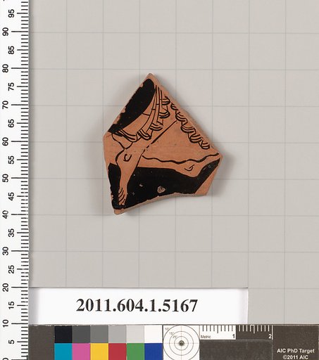 Terracotta fragment of a kylix (drinking cup)