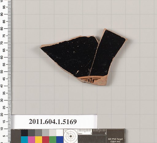 Terracotta fragment of a kylix (drinking cup)