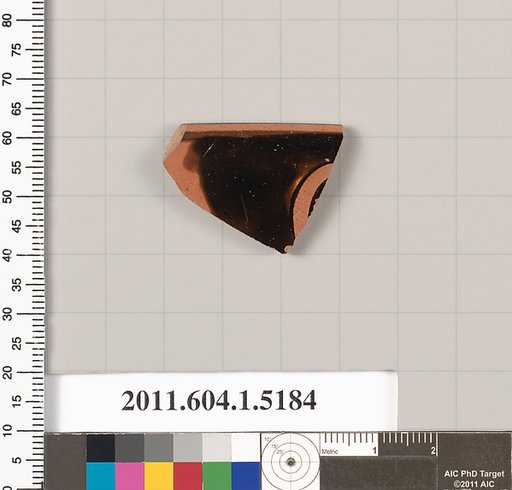 Terracotta rim fragment of a kylix (drinking cup)