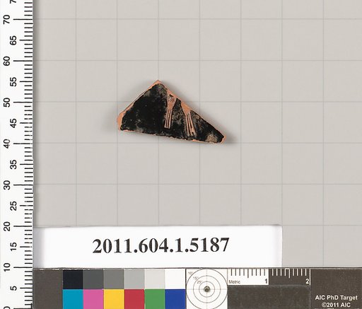 Terracotta fragment of a kylix (drinking cup)