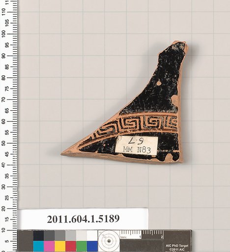 Terracotta fragment of a kylix (drinking cup)