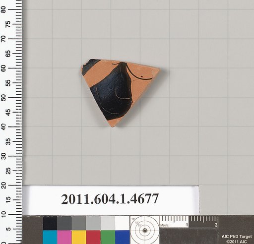 Terracotta fragment of a kylix (drinking cup)