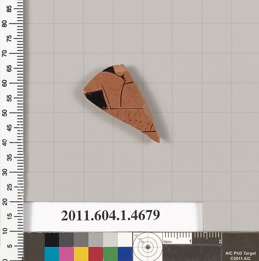 Terracotta fragment of a kylix (drinking cup)
