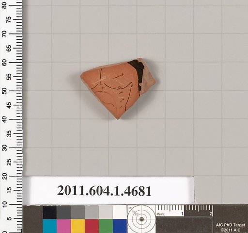 Terracotta fragment of a kylix (drinking cup)
