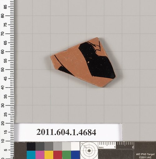 Terracotta fragment of a kylix (drinking cup)