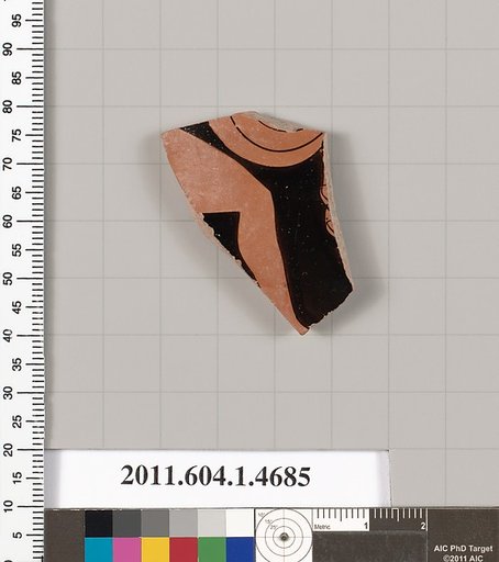 Terracotta fragment of a kylix (drinking cup)