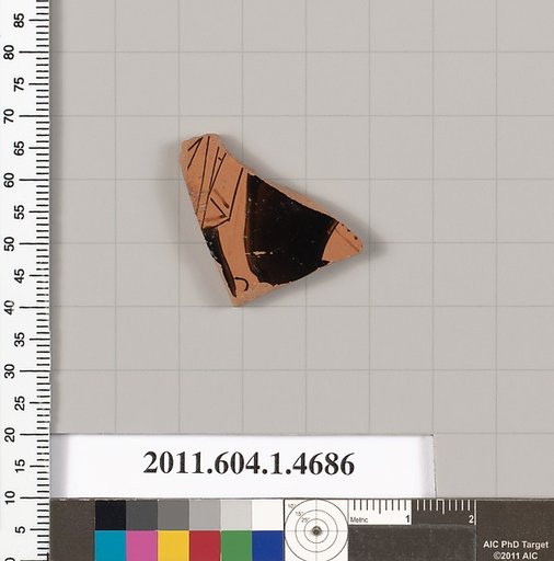 Terracotta fragment of a kylix (drinking cup)