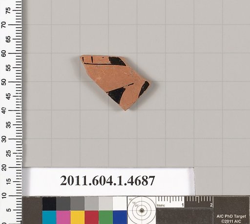 Terracotta fragment of a kylix (drinking cup)