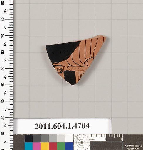 Terracotta fragment of a kylix (drinking cup)